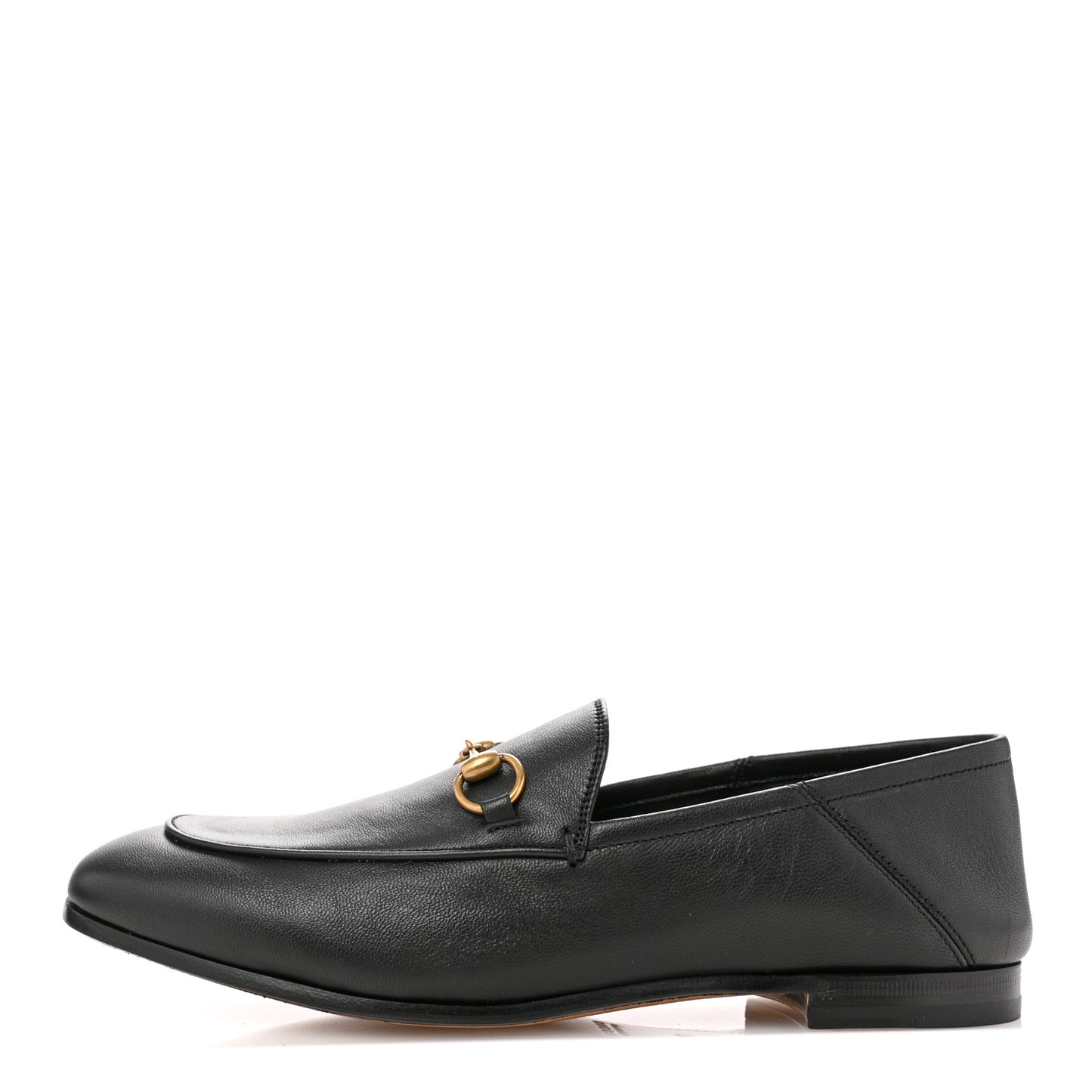 Lambskin Womens Brixton Horsebit Loafers 38 Black
