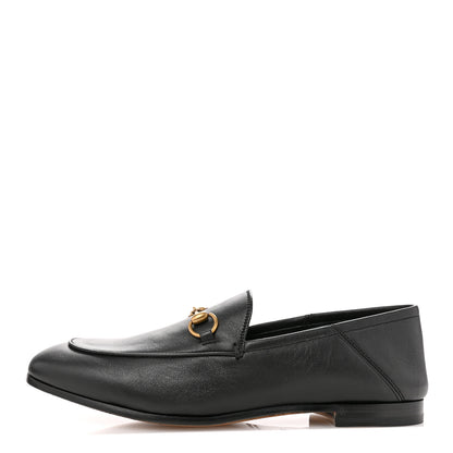 Gucci Lambskin Womens Brixton Horsebit Loafers 38 Black 1 of 11