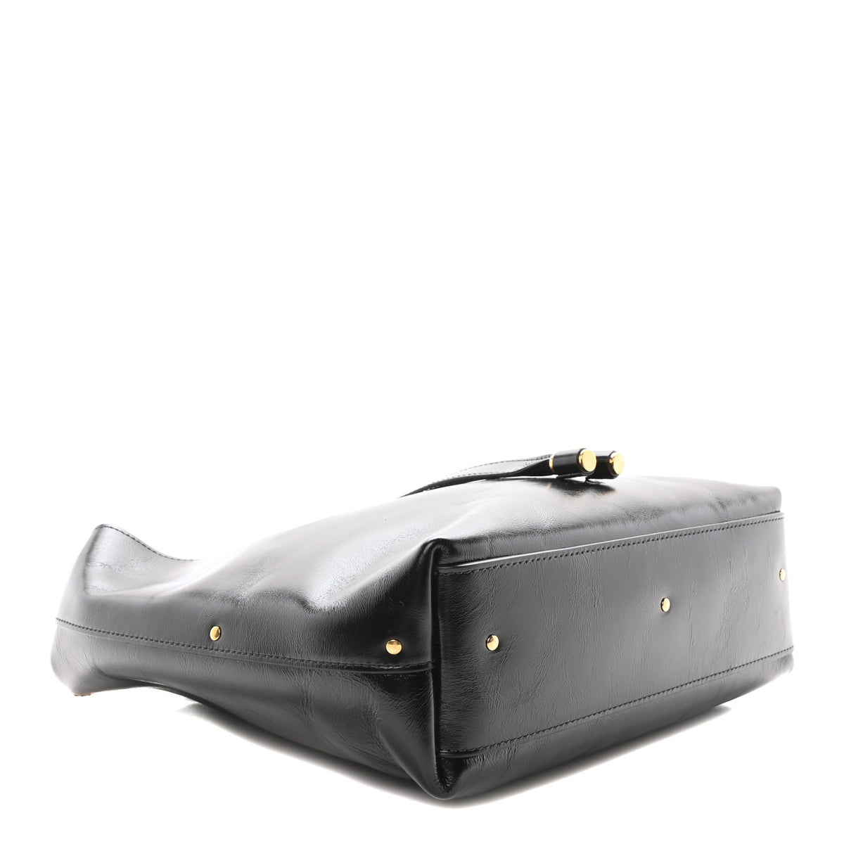 Chloe Shiny Calfskin Marcie Hobo Bag Black 4 of 9