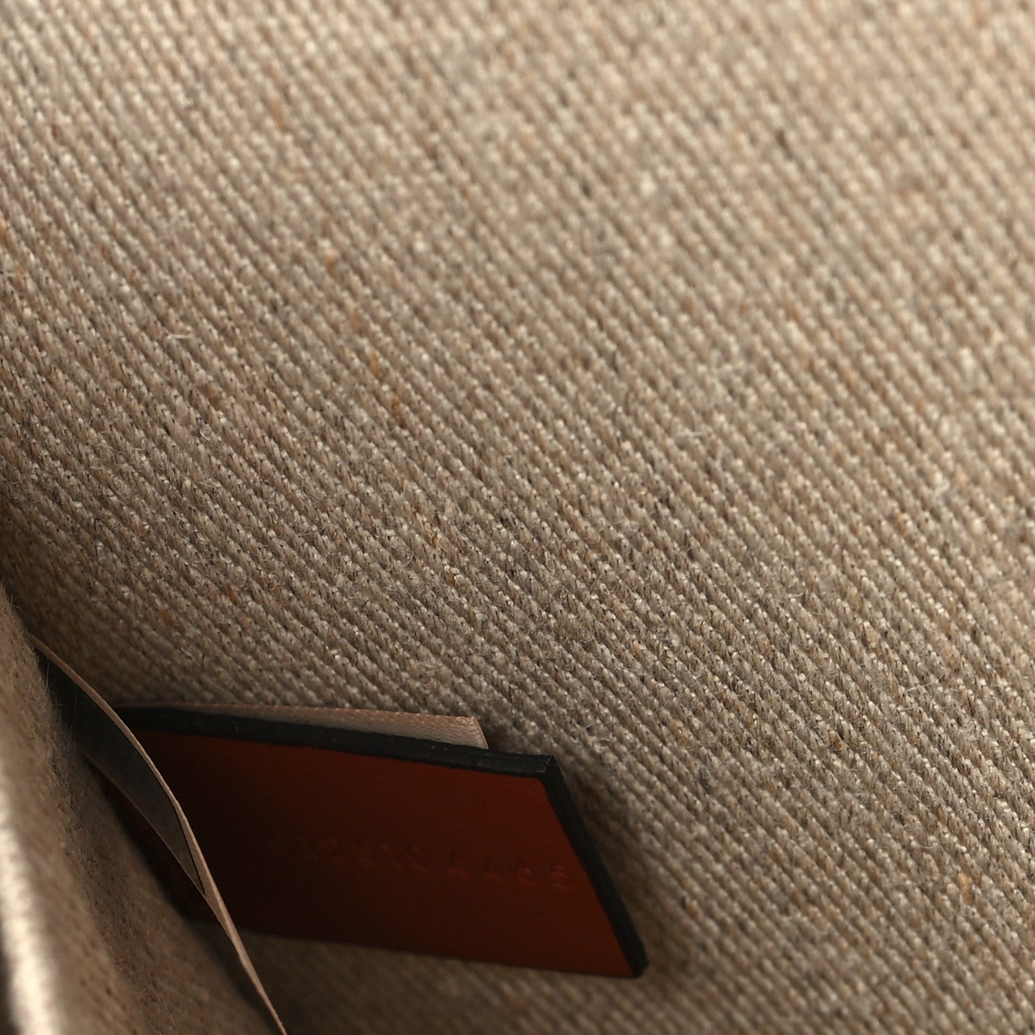 Chloe Linen Calfskin Medium Woody Ribbon Tote White Brown 7 of 10