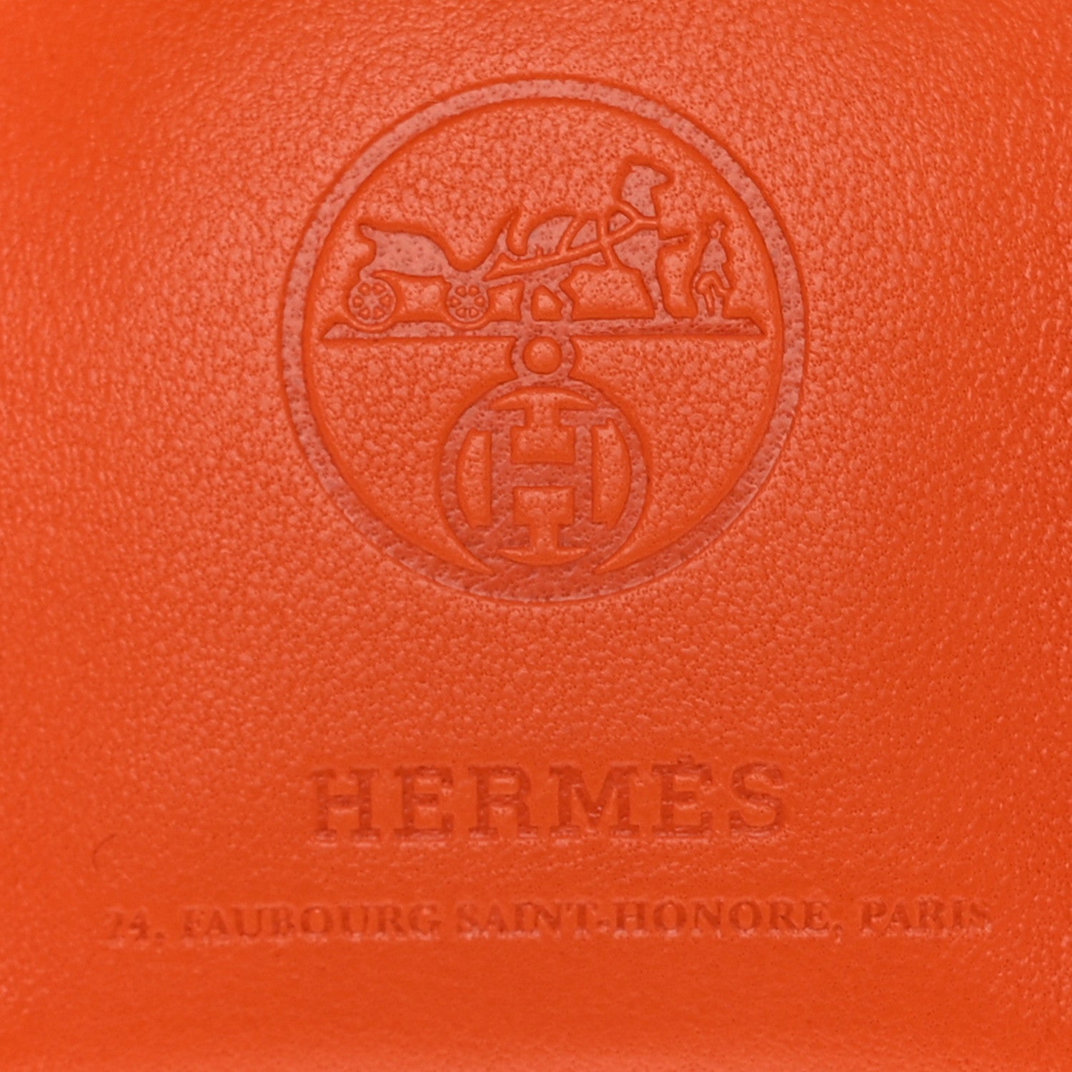 Hermes Milo Lambskin Swift Shopping Bag Charm Feu Gold 3 of 4