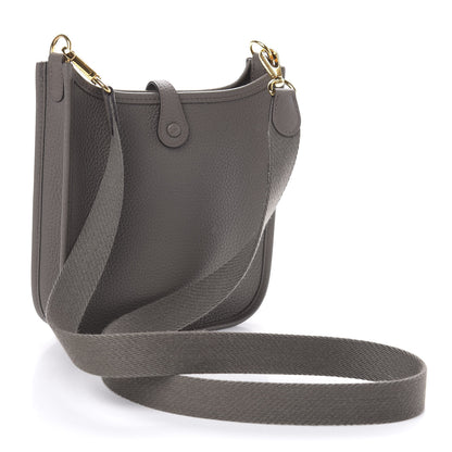 Hermes Taurillon Clemence Evelyne TPM Etain 3 of 11
