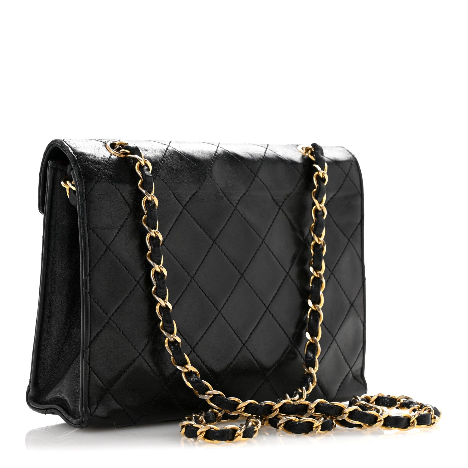 Chanel Lambskin Quilted Envelope Flap Black 3 of 18