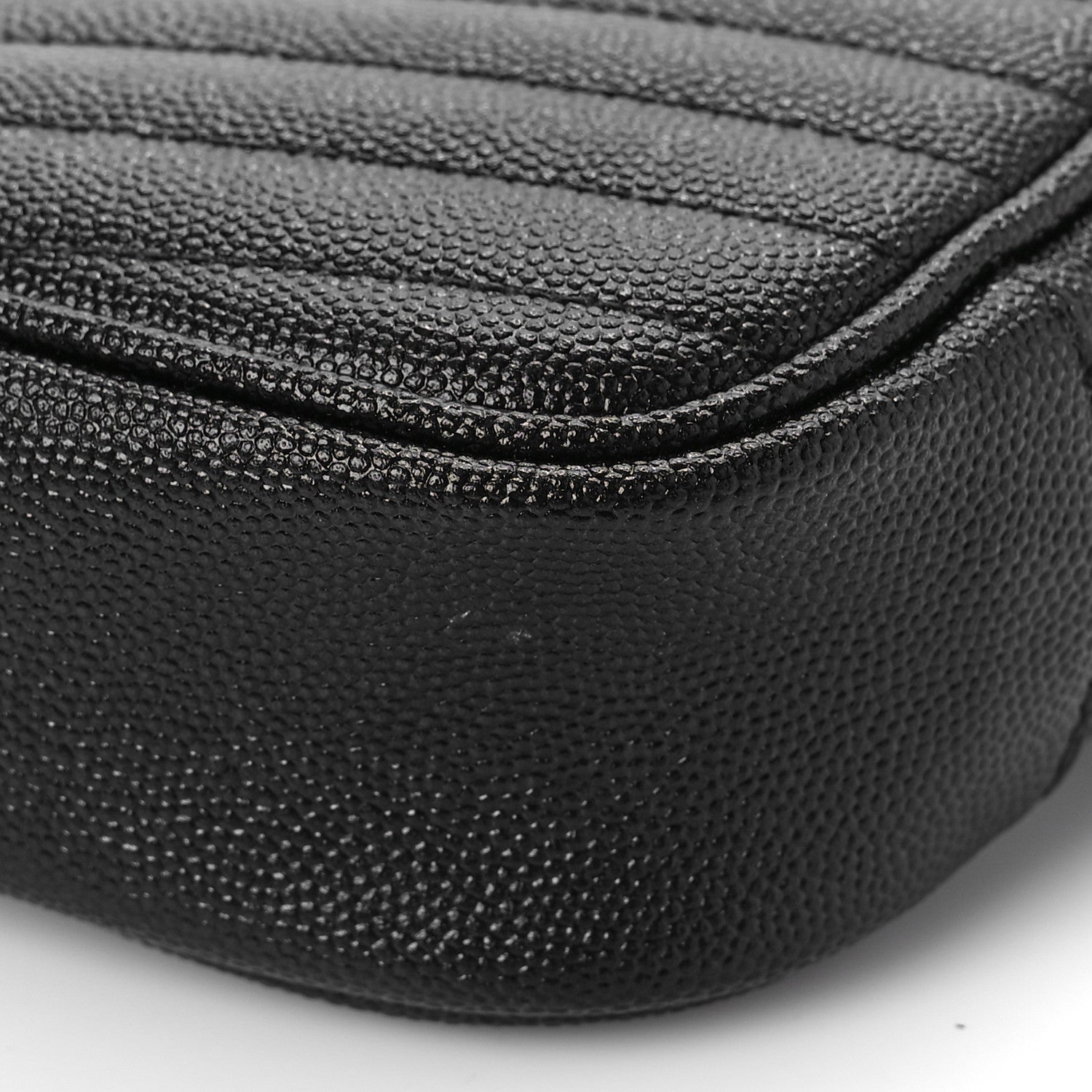 Saint Laurent Grain De Poudre Matelasse Monogram Mini Lou Camera Bag Black 8 of 9