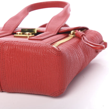3.1 Phillip Lim 3.1 Textured Calfskin Mini Pashli Satchel Red 8 of 10