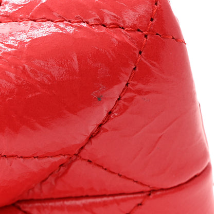 Chanel Shiny Aged Calfskin Quilted Nano Kelly Shopper Red 11 of 12