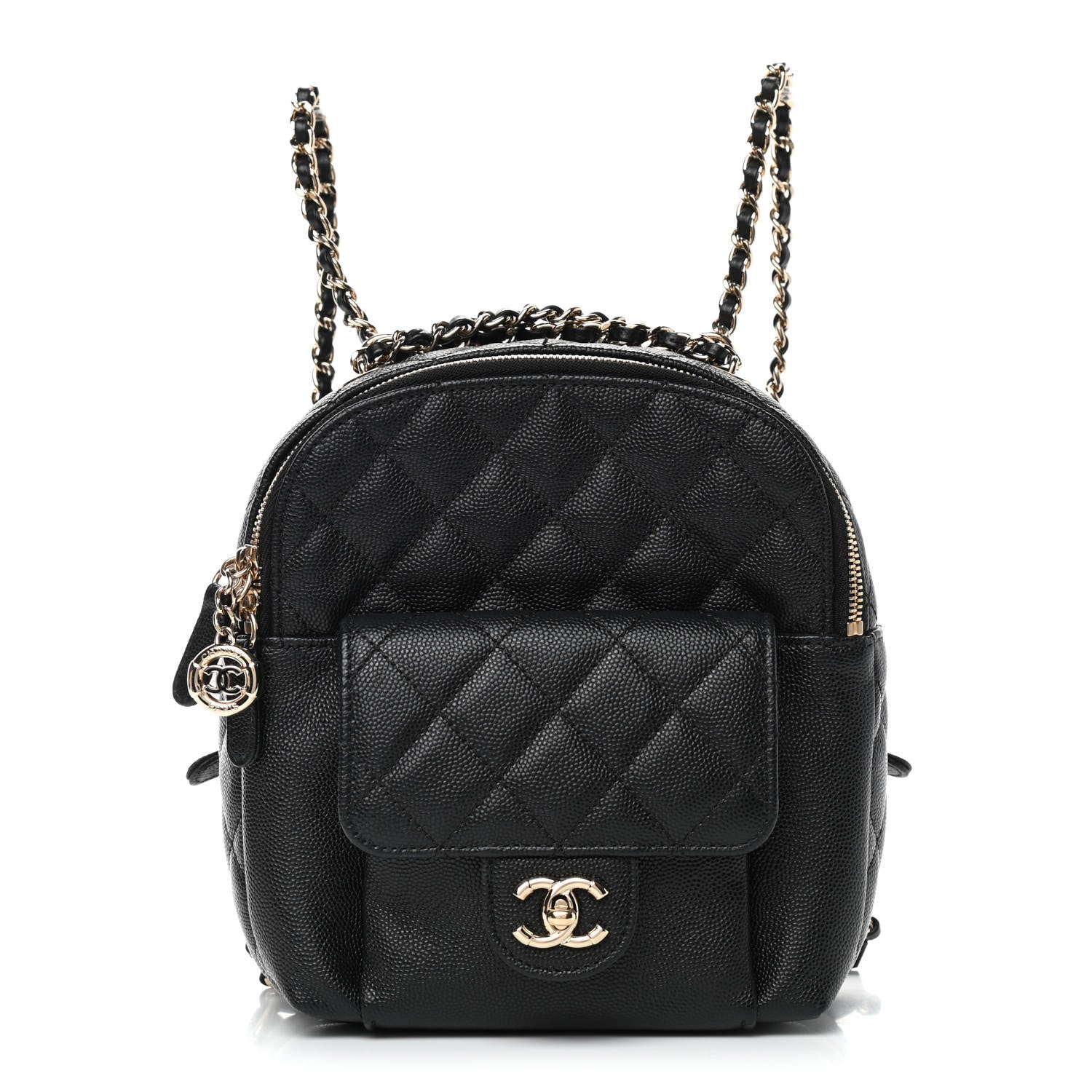 Chanel Caviar Quilted Small CC Day Backpack Black 1 of 9