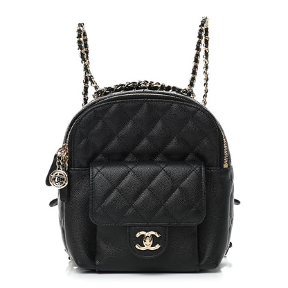 Chanel Caviar Quilted Small CC Day Backpack Black 1 of 9