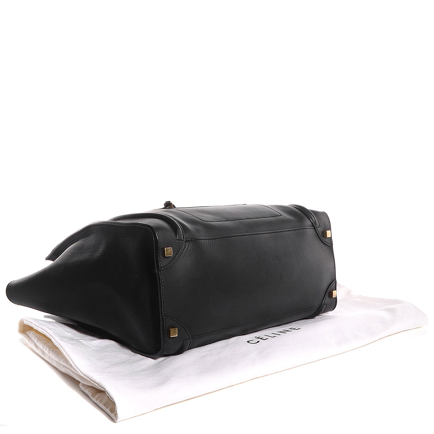 Celine Smooth Calfskin Shoulder Luggage Black 4 of 7