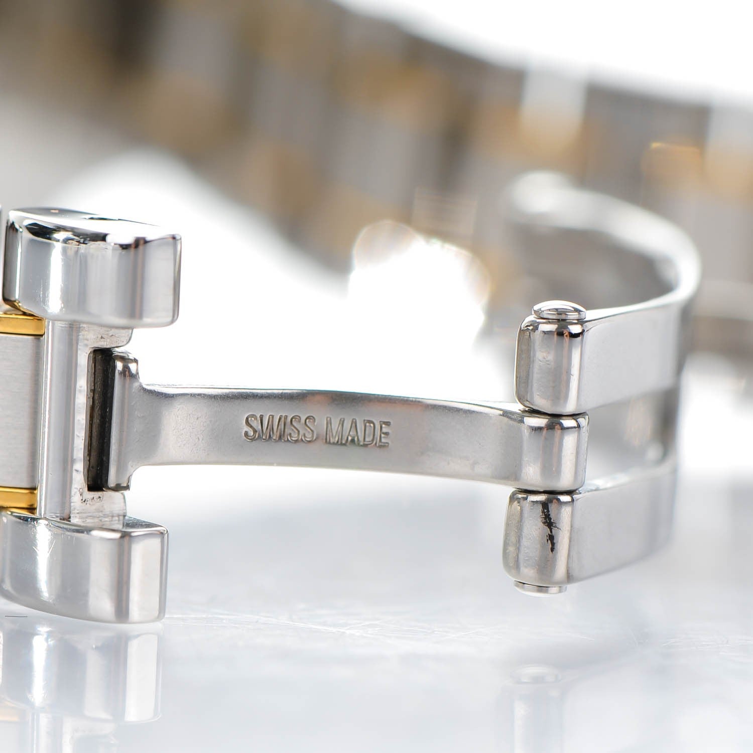 Cartier Stainless Steel 18K Yellow Gold 28mm Must De 21 Quartz Watch 8 of 8