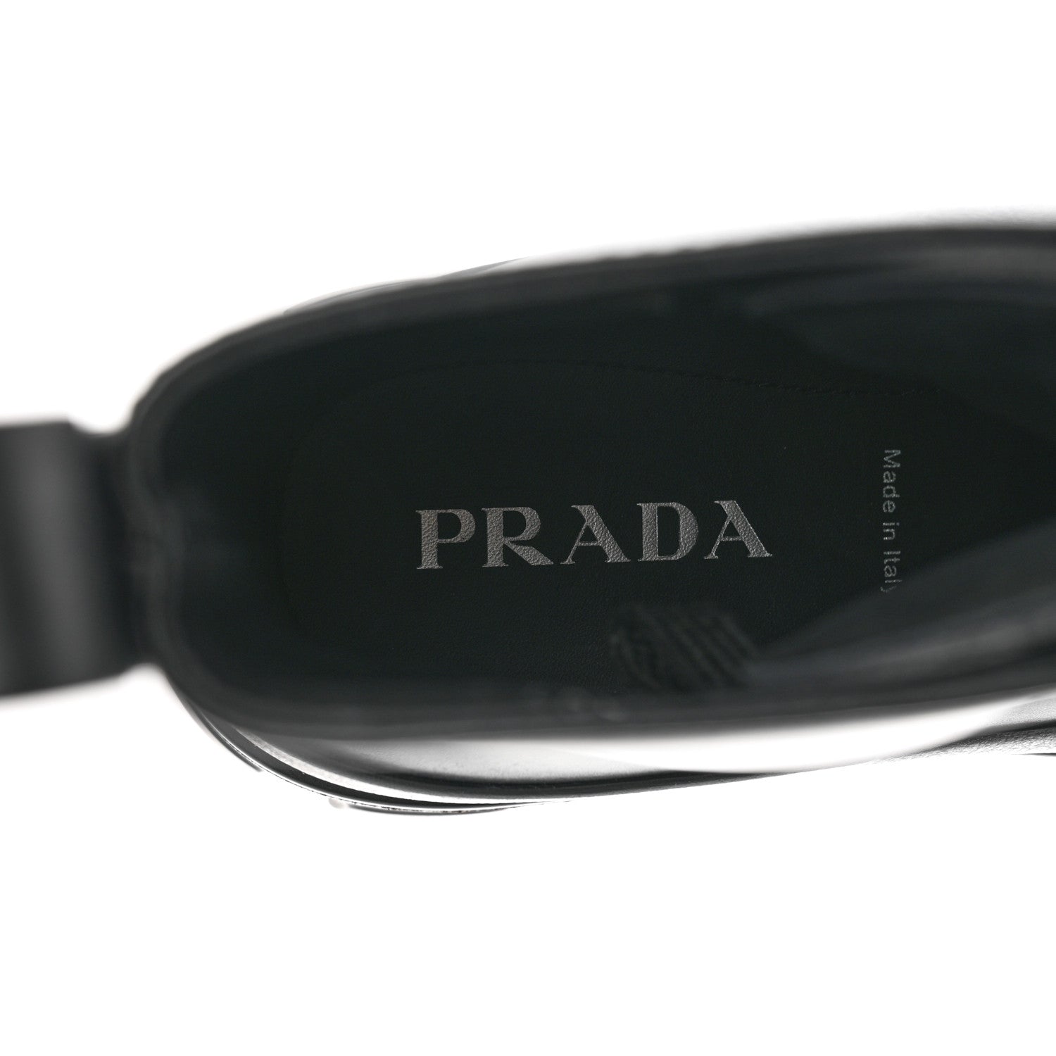 Prada Vitello Mens Lug Sole 45mm Combat Boots 9 Black 7 of 14