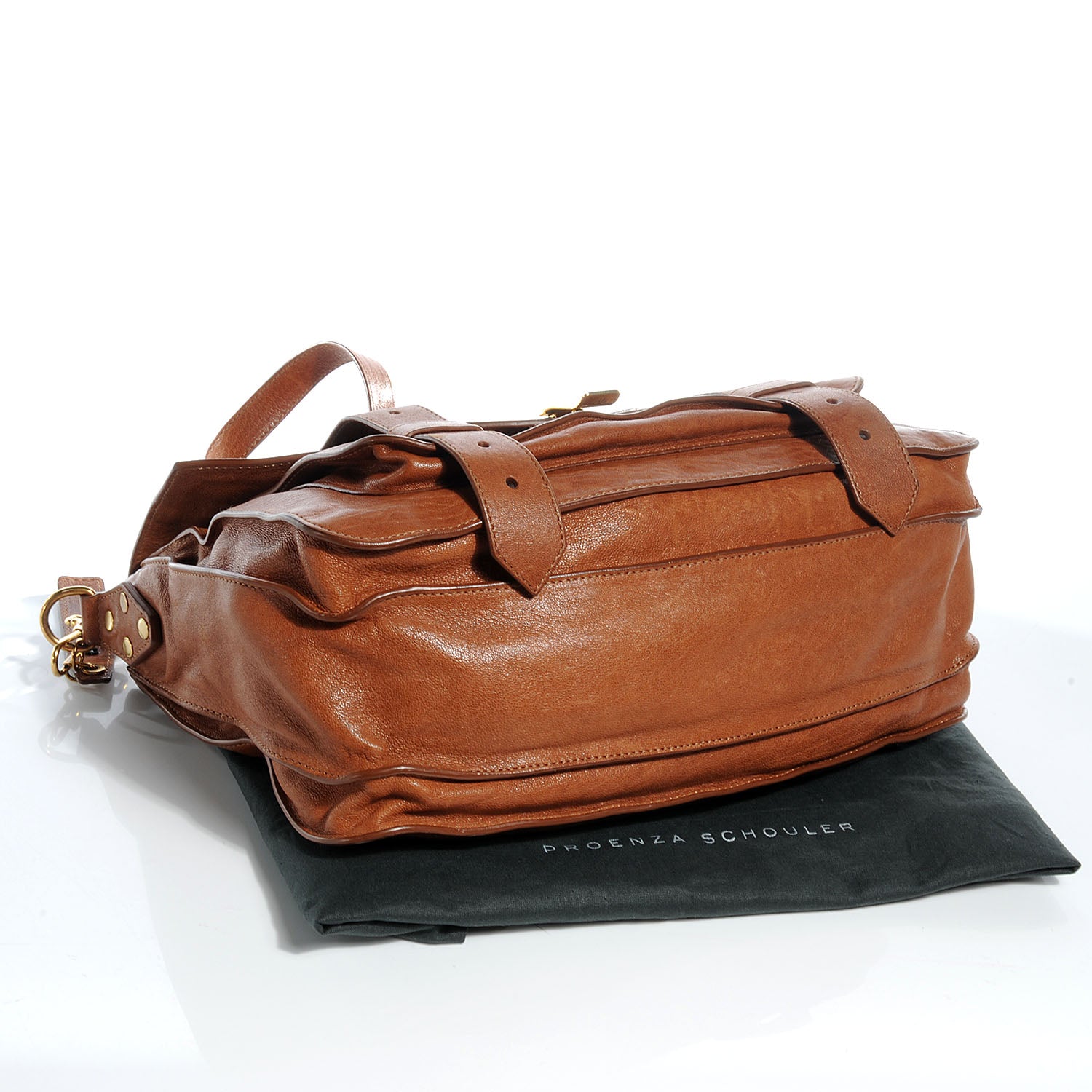 Proenza Schouler Lambskin PS1 Medium Satchel Saddle 4 of 10