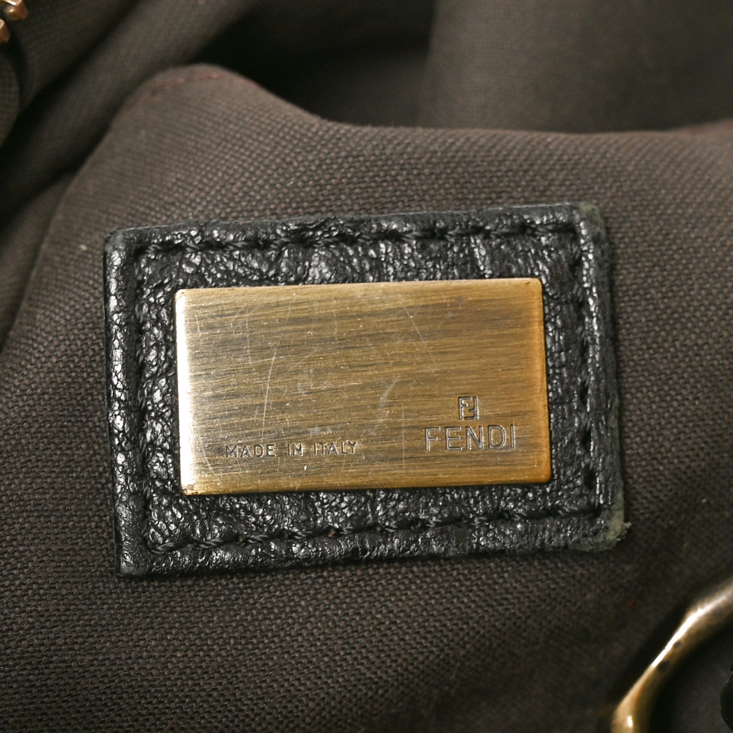 Fendi Nappa Patent B Buckle Hobo Black 6 of 11