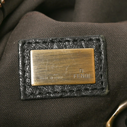 Fendi Nappa Patent B Buckle Hobo Black 6 of 11