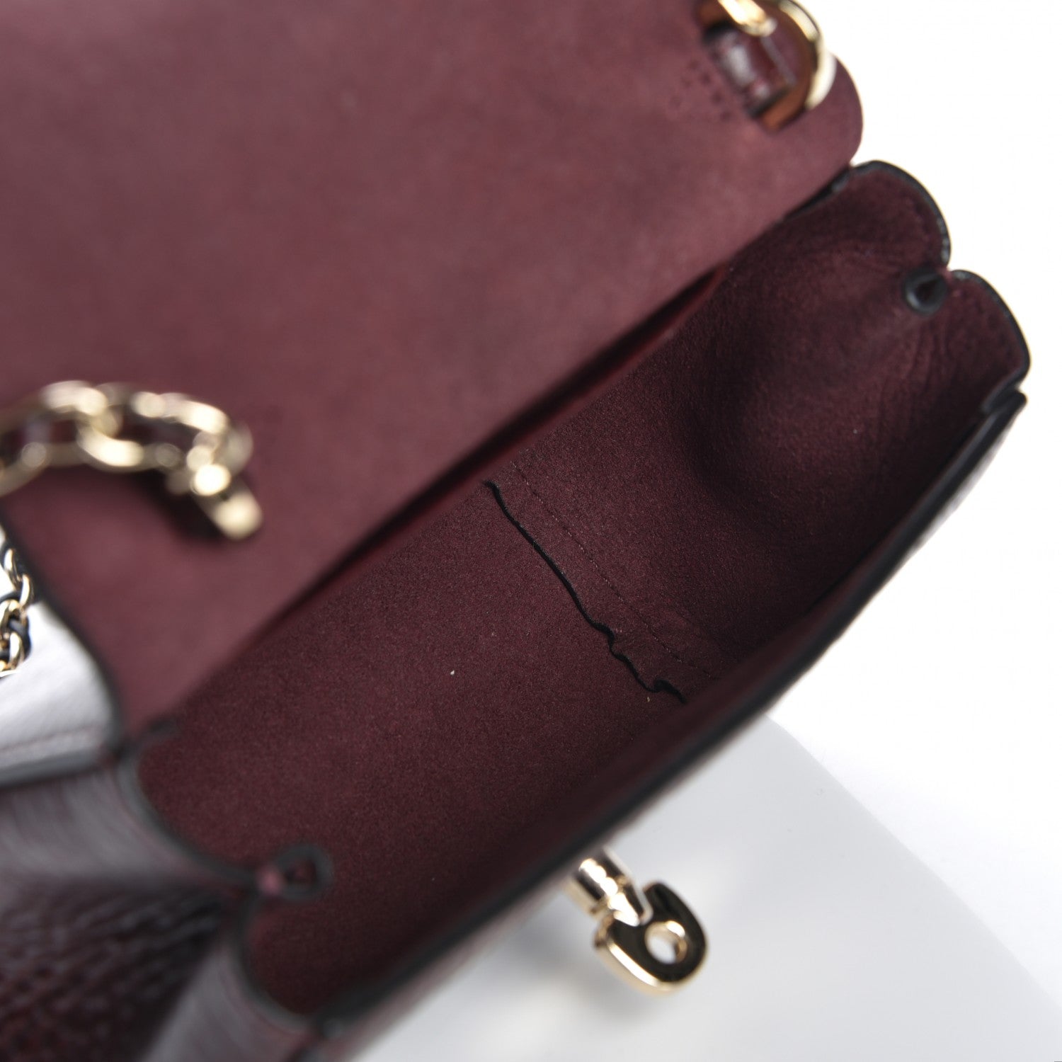 Mulberry Natural Calfskin Mini Lily Oxblood 5 of 7