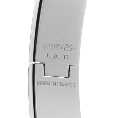 Hermes Enamel Narrow Clic Clac H Bracelet PM White 4 of 5