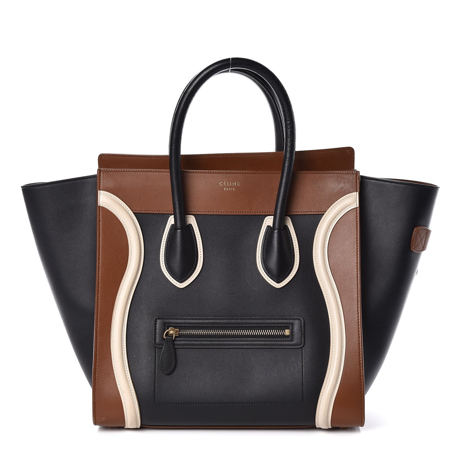 Smooth Calfskin Mini Tri-Color Luggage Multicolor