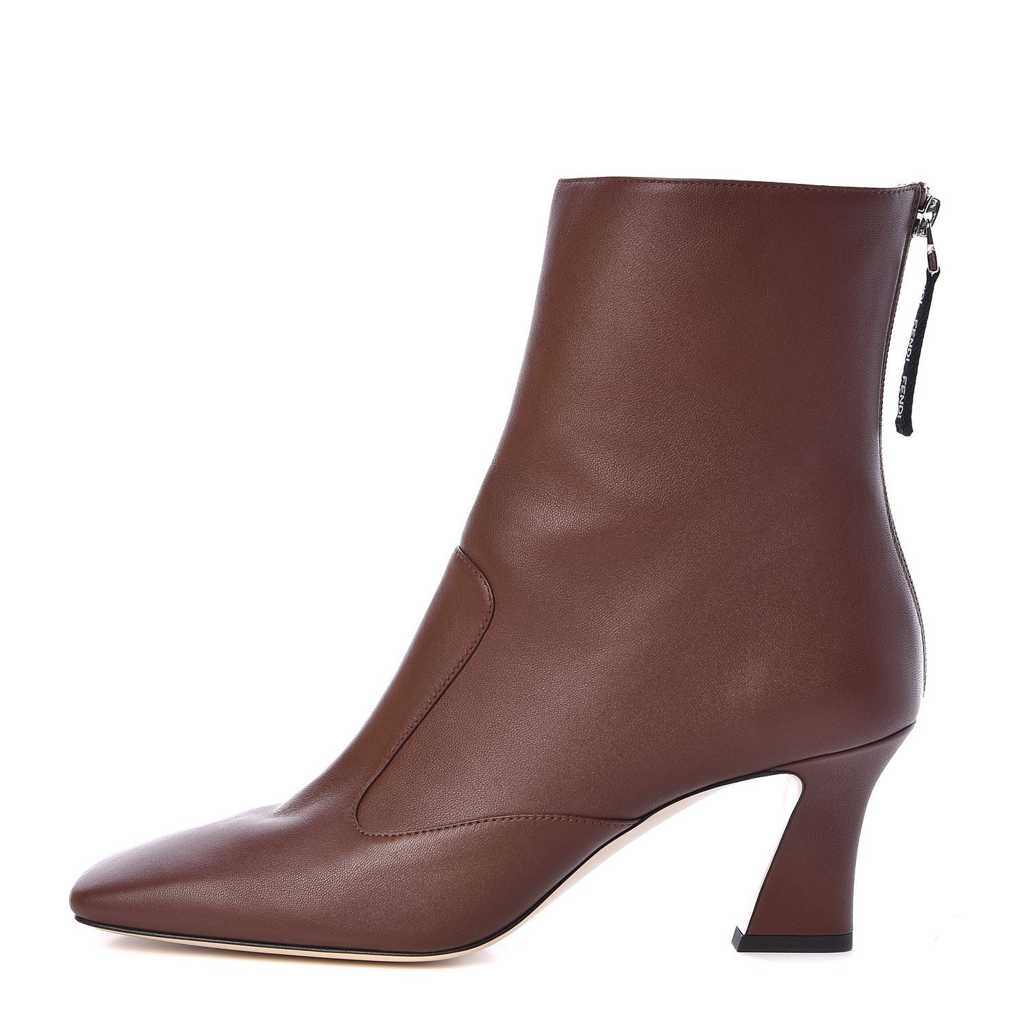 Lambskin FFreedom Ankle Boots 40 Brown