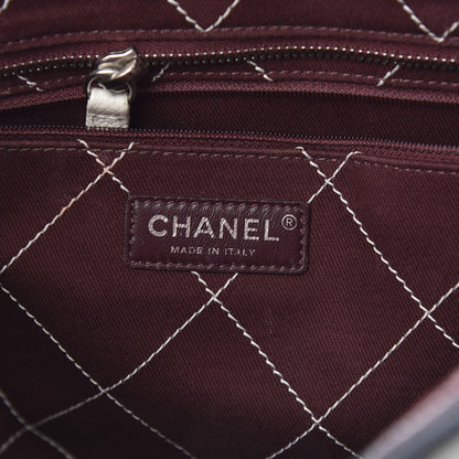 Chanel Grained Calfskin Shopping Fever Tote White 7 of 16