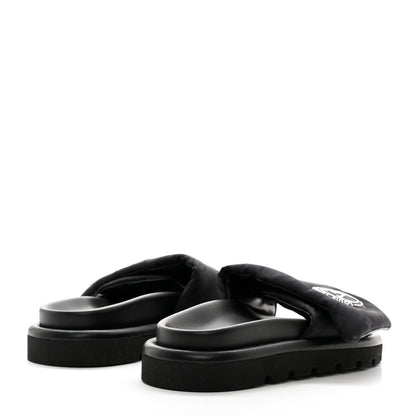 Louis Vuitton Nylon Monogram Eclipse Womens Pool Pillow Comfort Mules 36 Black 4 of 9