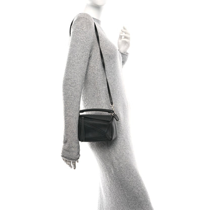 Loewe Calfskin Mini Puzzle Bag Black 2 of 11