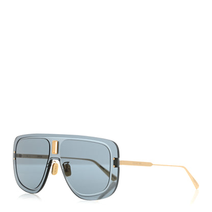 Christian Dior UltraDior Mask Sunglasses Gold Blue 1 of 8