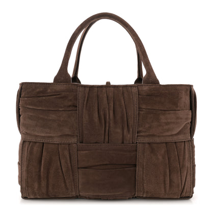 Bottega Veneta Suede Foulard Intrecciato Small Arco Tote Brownie 1 of 10