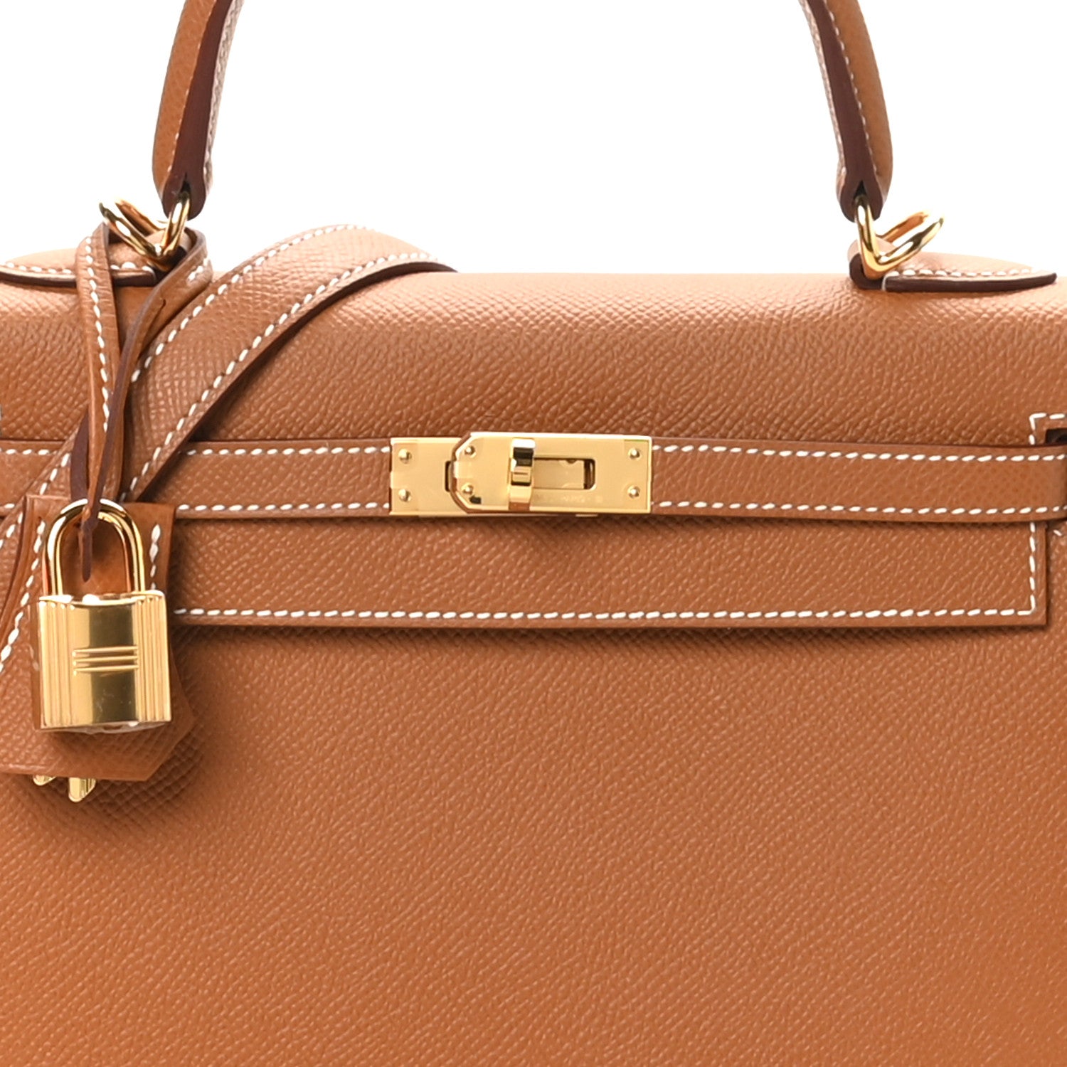 Hermes Epsom Kelly Sellier 25 Gold 8 of 11