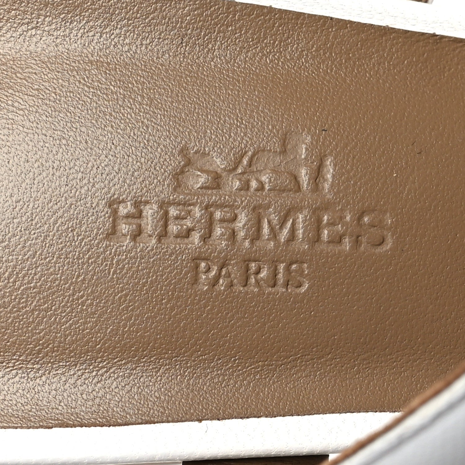 Hermes Nappa Bikini Sandals 38 White 6 of 8