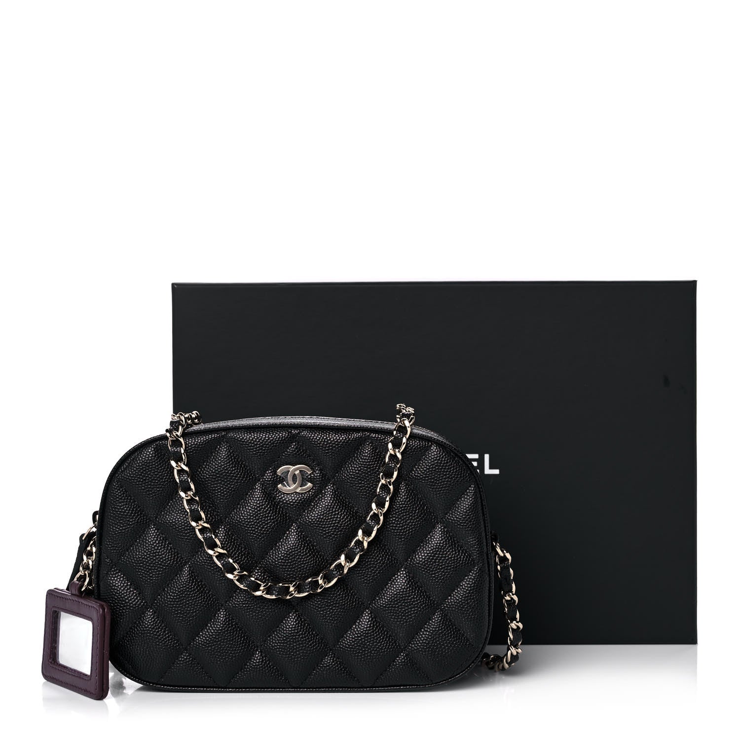 Chanel Caviar Quilted Vanity With Chain Black 11 of 11