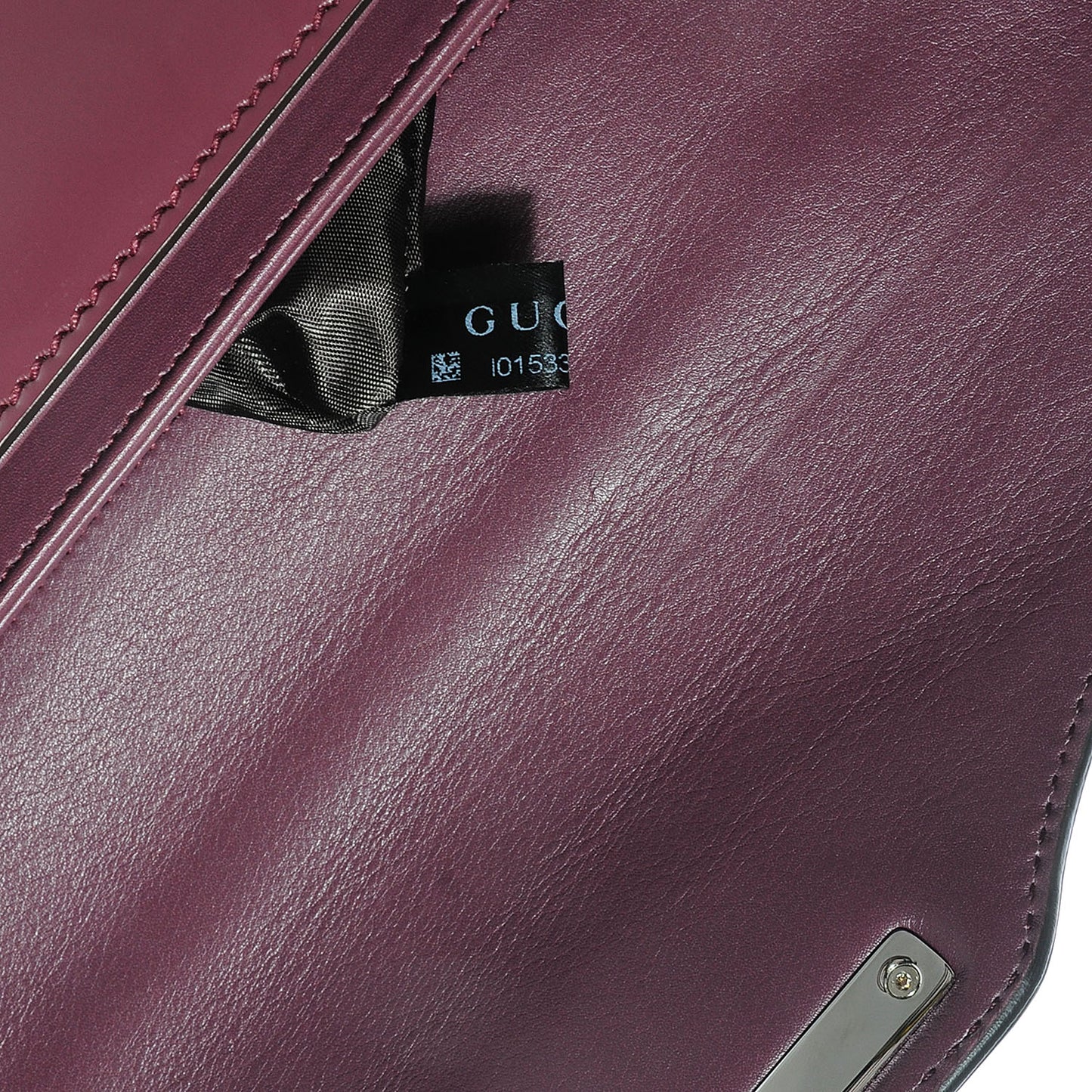 Regent Calfskin Small Lady Lock Briefcase Clutch Red Orchid