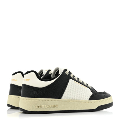 Saint Laurent Calfskin Perforated Womens Sneakers 37 White 5 of 9