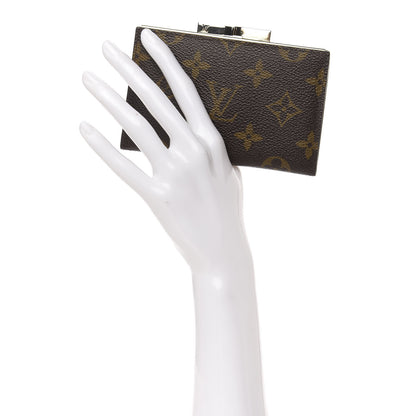 Louis Vuitton Monogram French Kiss Lock Coin Purse 2 of 8