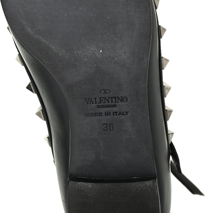Valentino Garavani Nappa Rockstud Cage Ballerina Flats 36 Black 6 of 9