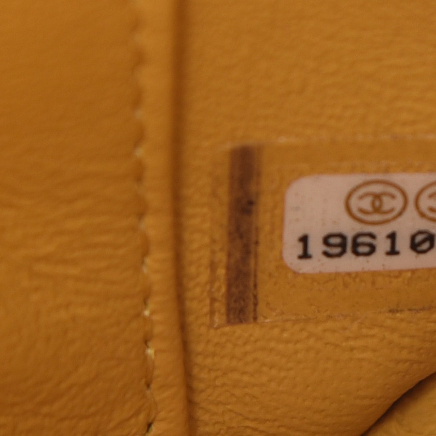 Lambskin Quilted Extra Mini Flap Yellow