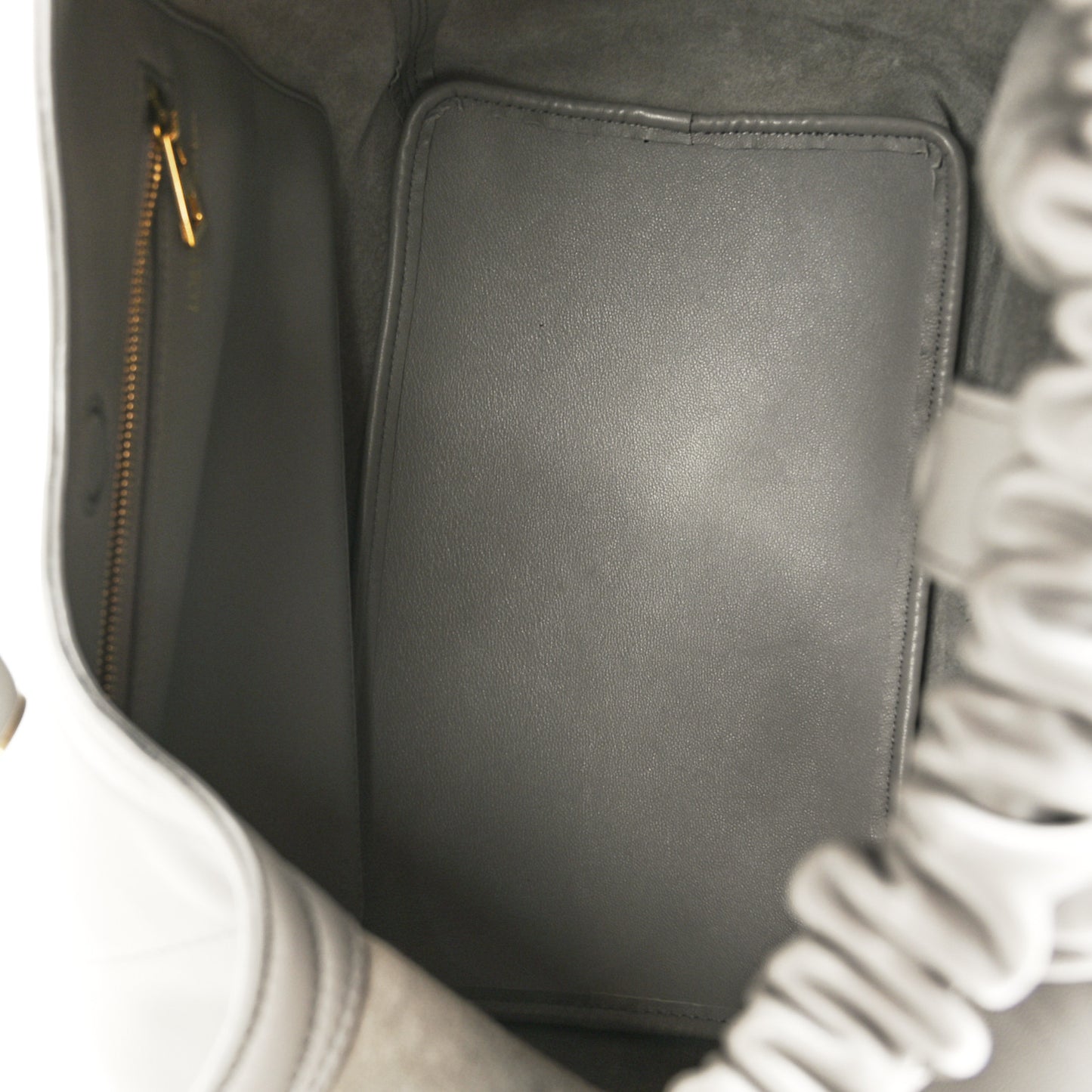 Buttery Nappa Lambskin Medium Squeeze Bag Pearl Grey