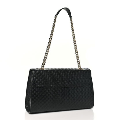 Gucci Microguccissima Medium Emily Chain Shoulder Bag Black 3 of 10