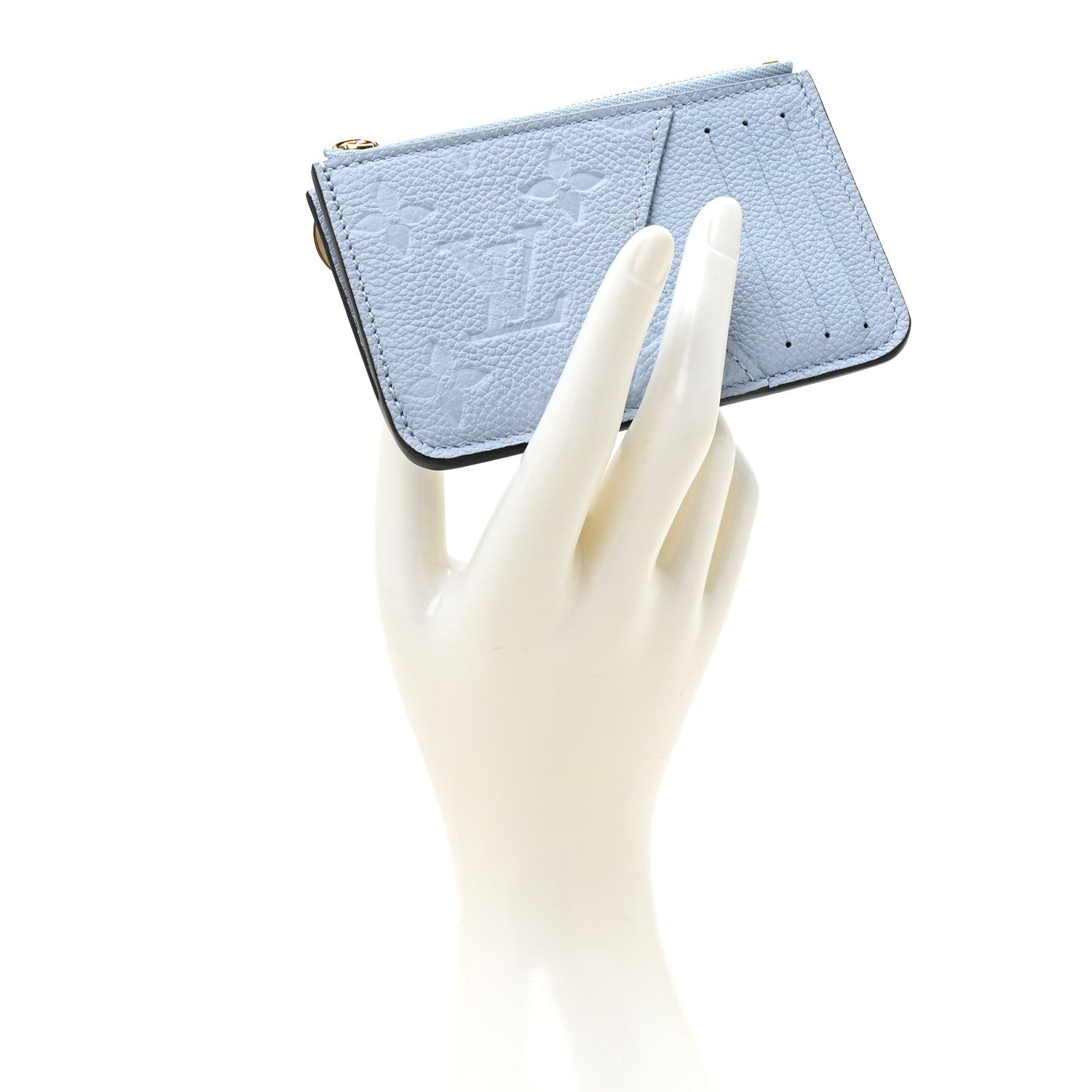 Louis Vuitton Empreinte Monogram Zipped Romy Card Holder Bleu Nuage 2 of 7