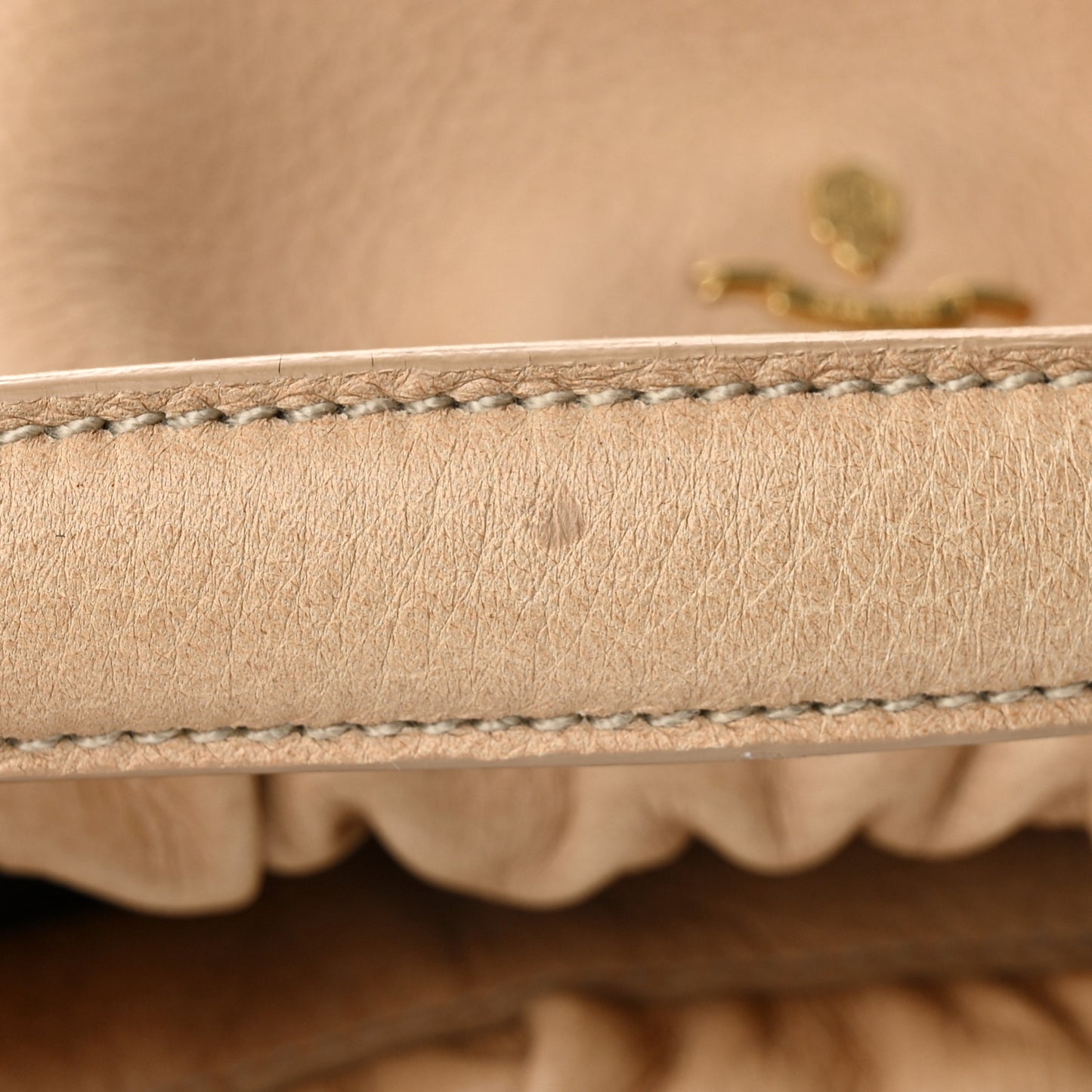 Cervo Pleats Tote Beige