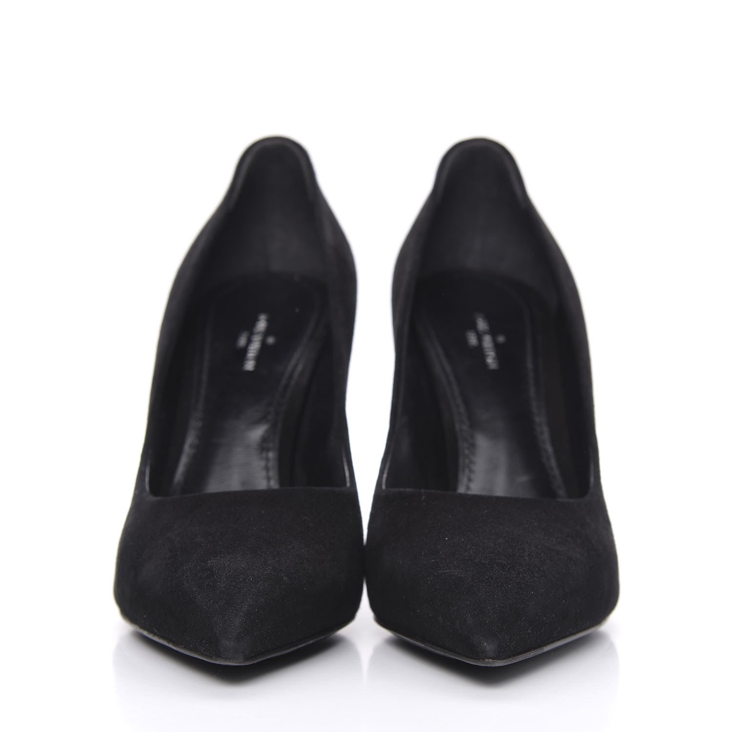 Louis Vuitton Suede Rendez Vous Pumps 37 Black 2 of 10