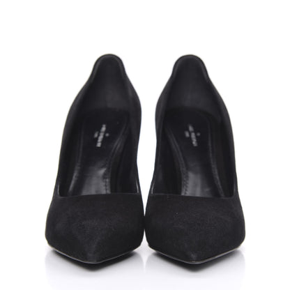 Louis Vuitton Suede Rendez Vous Pumps 37 Black 2 of 10