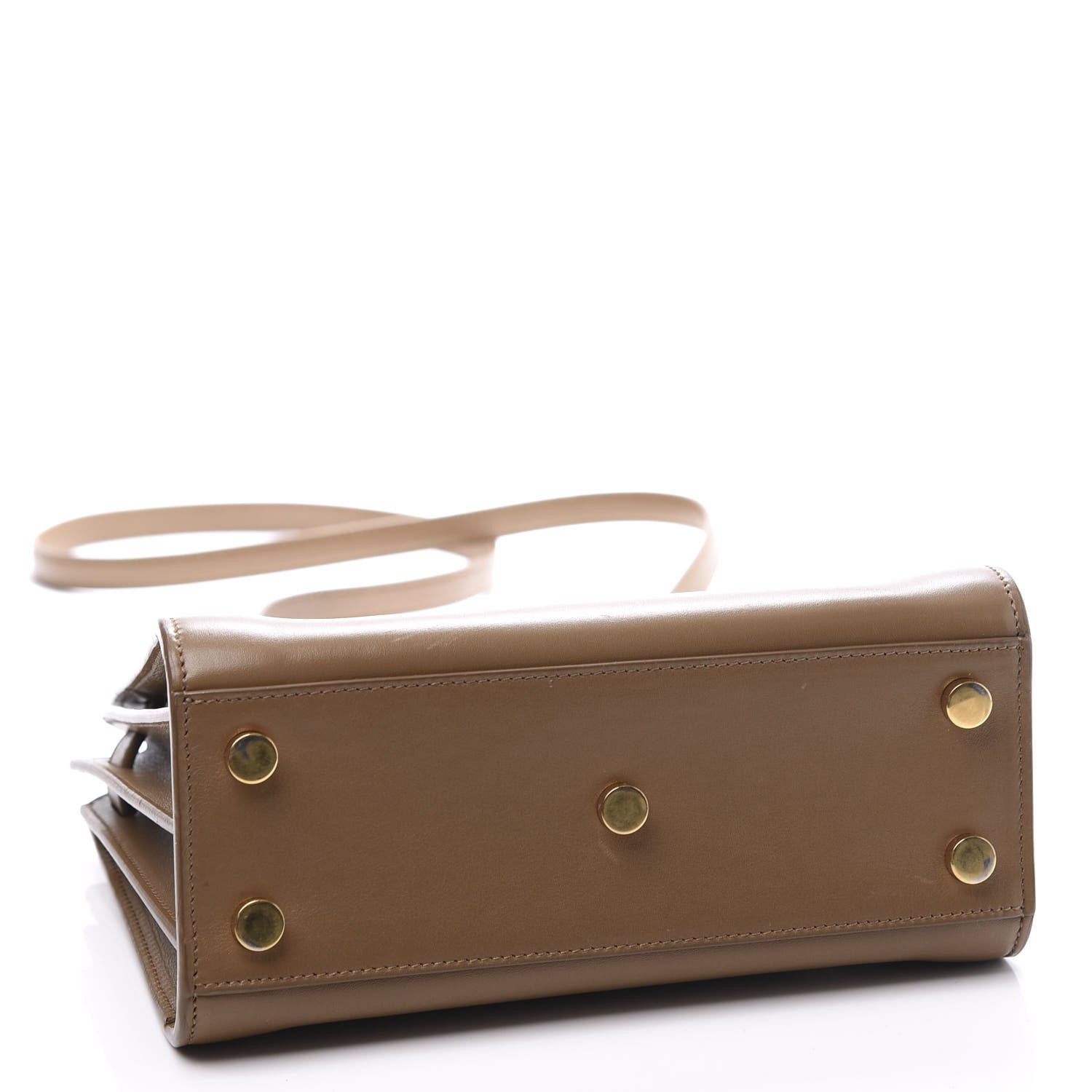 Saint Laurent Calfskin Nano Sac De Jour Dark Beige 3 of 11
