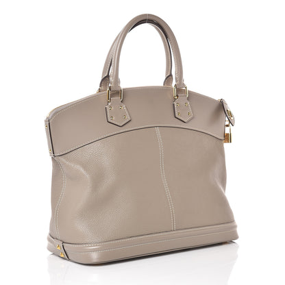 Louis Vuitton Suhali Lockit MM Greige 3 of 9