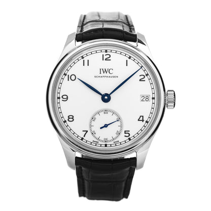 IWC Stainless Steel Alligator 43mm Portugieser 8-Day Edition 150 Years Manual Winding Watch IW510212 1 of 5