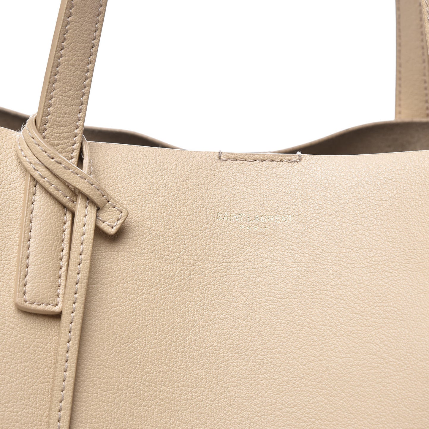 Calfskin Large Shopping Tote Natural