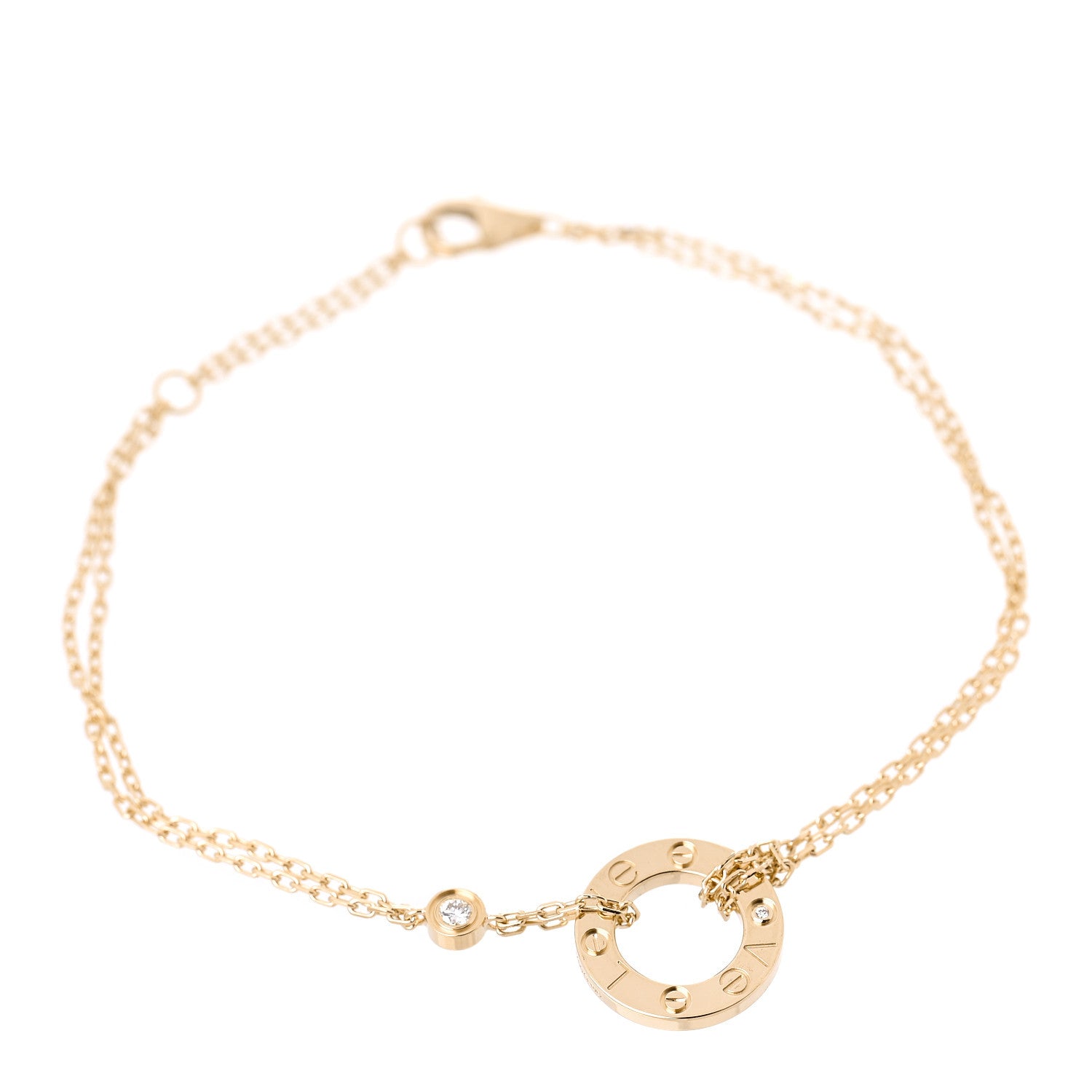 Cartier 18K Yellow Gold Diamond LOVE Bracelet 1 of 5
