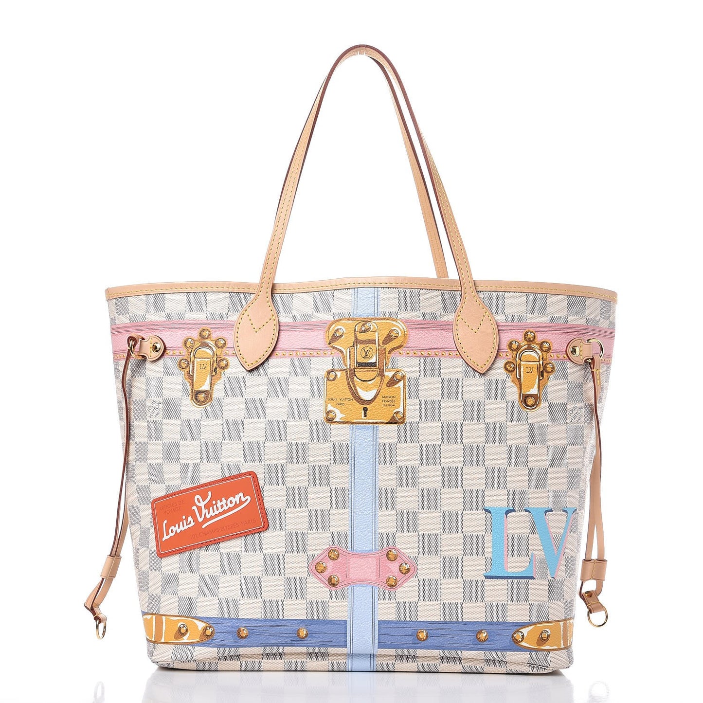 Damier Azur Summer Trunks Neo Neverfull MM