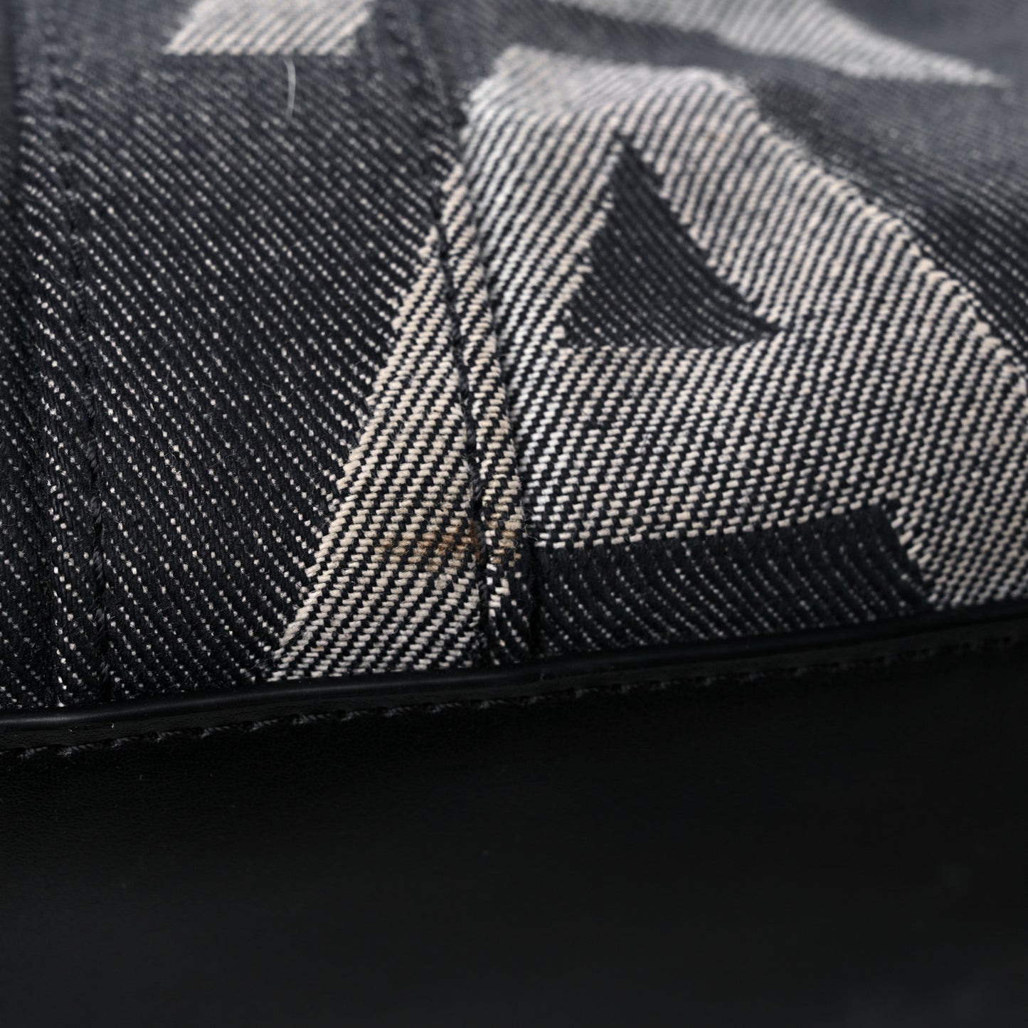 Denim Jacquard Medium The Monogram Tote Bag Denim Blue