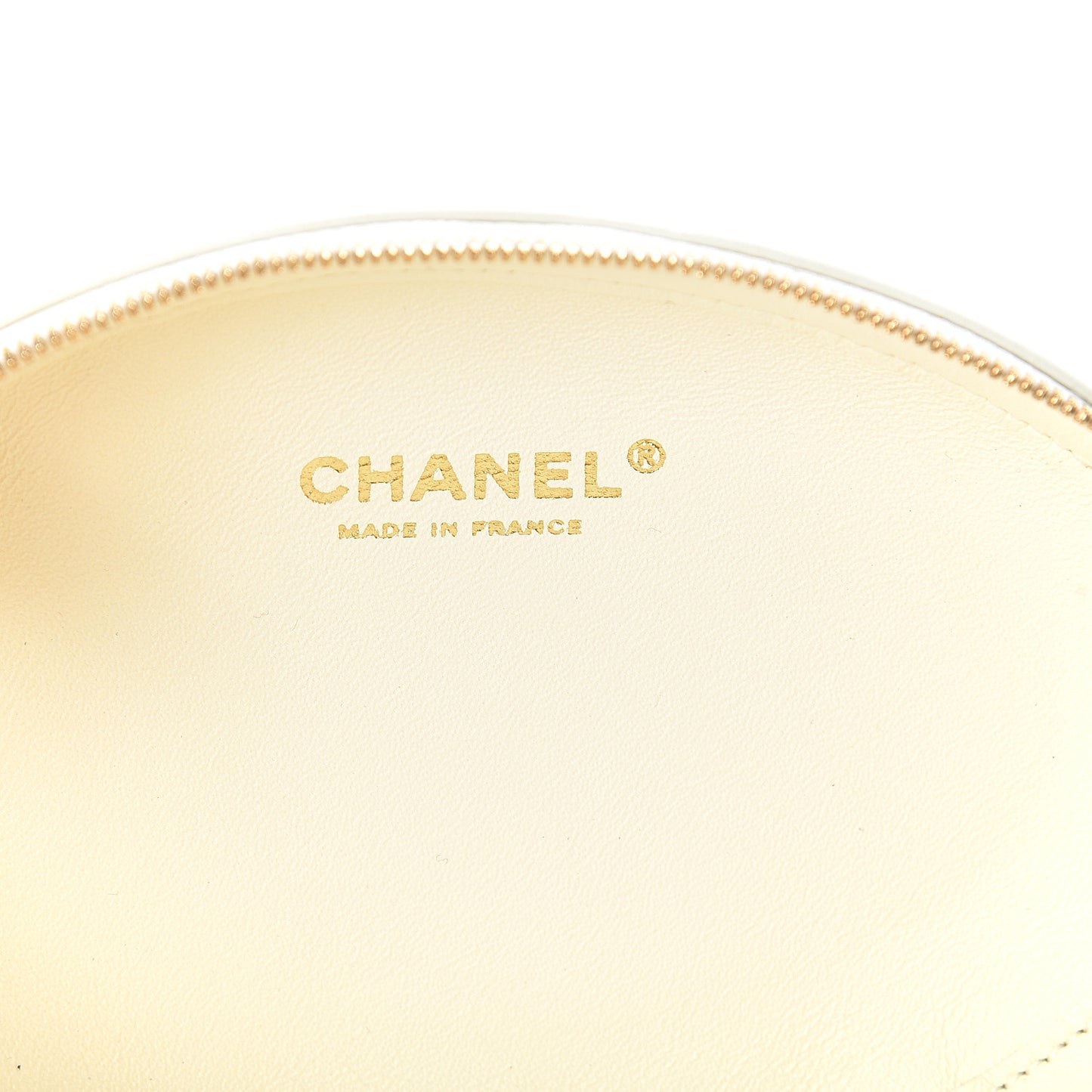 Embroidered Lambskin Chevron Quilted La Pausa Evening Bag White