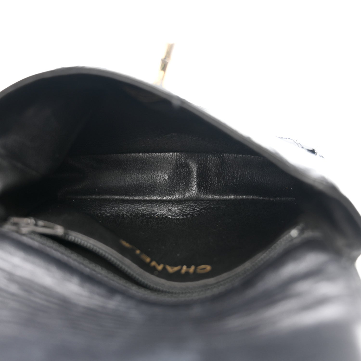 Chanel Patent Flap Waist Belt Bag Black 4 of 22